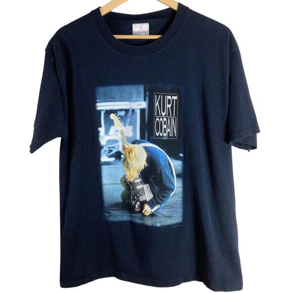 Classic Vintage 2000 Kurt Cobain Nirvana T-Shirt blue Large